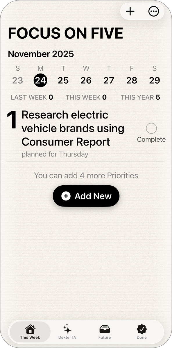 Focus on Five Dexter AI Focus on Five Dexter AI