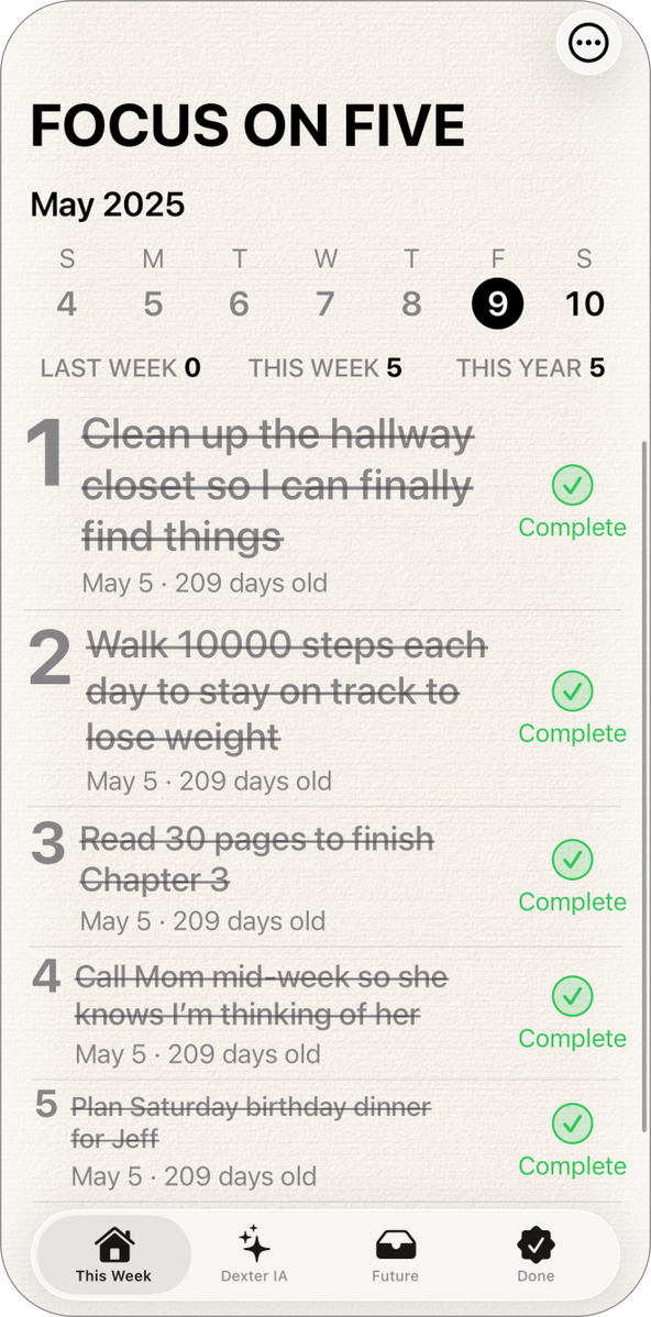 Focus on Five Focus on Five